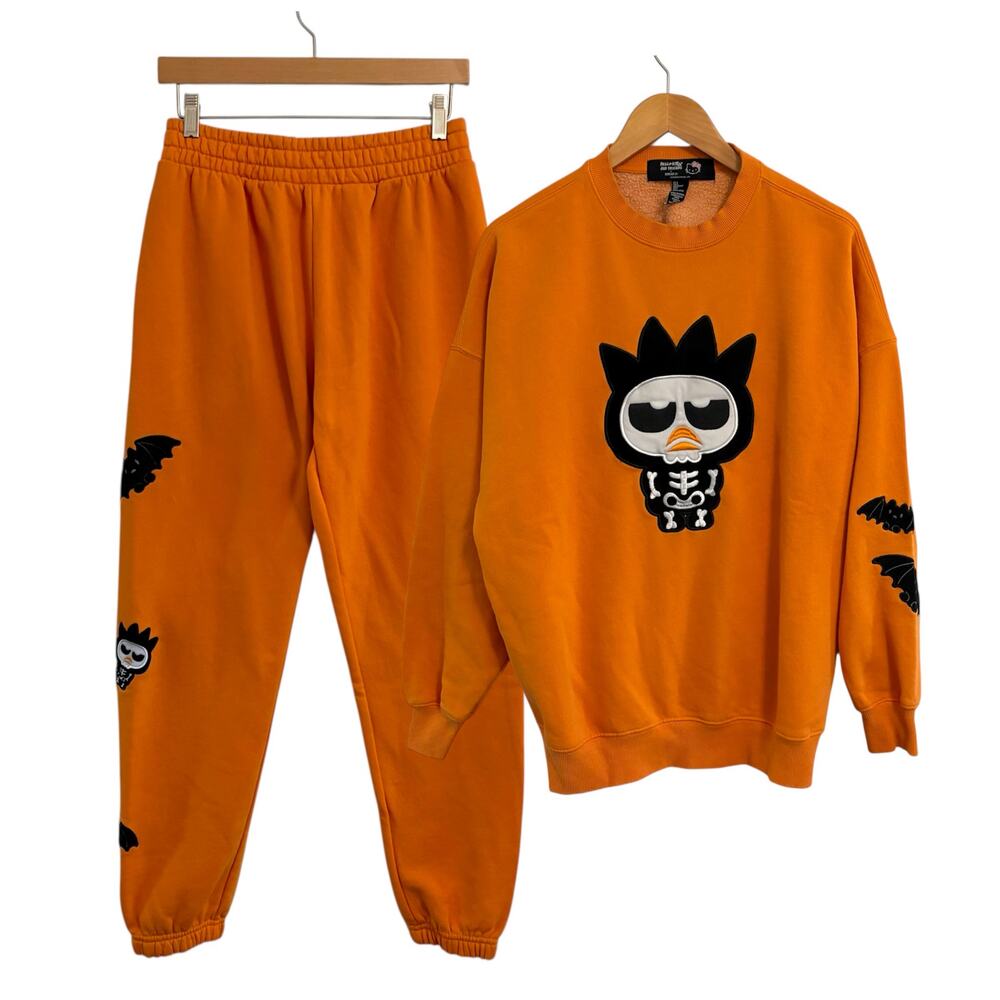 Forever 21 Hello Kitty Halloween Sweater Small Sweatpants Medium Bat Sanrio